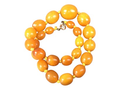 Lot 524 - THREE BEAD NECKLACES AND ONE OTHER