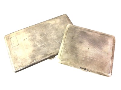 Lot 505 - TWO SILVER CIGARETTE CASES