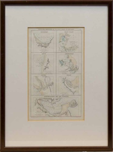 Lot 1336 - MAP OF THE PORTS AND HARBOURS ON THE WEST OF...