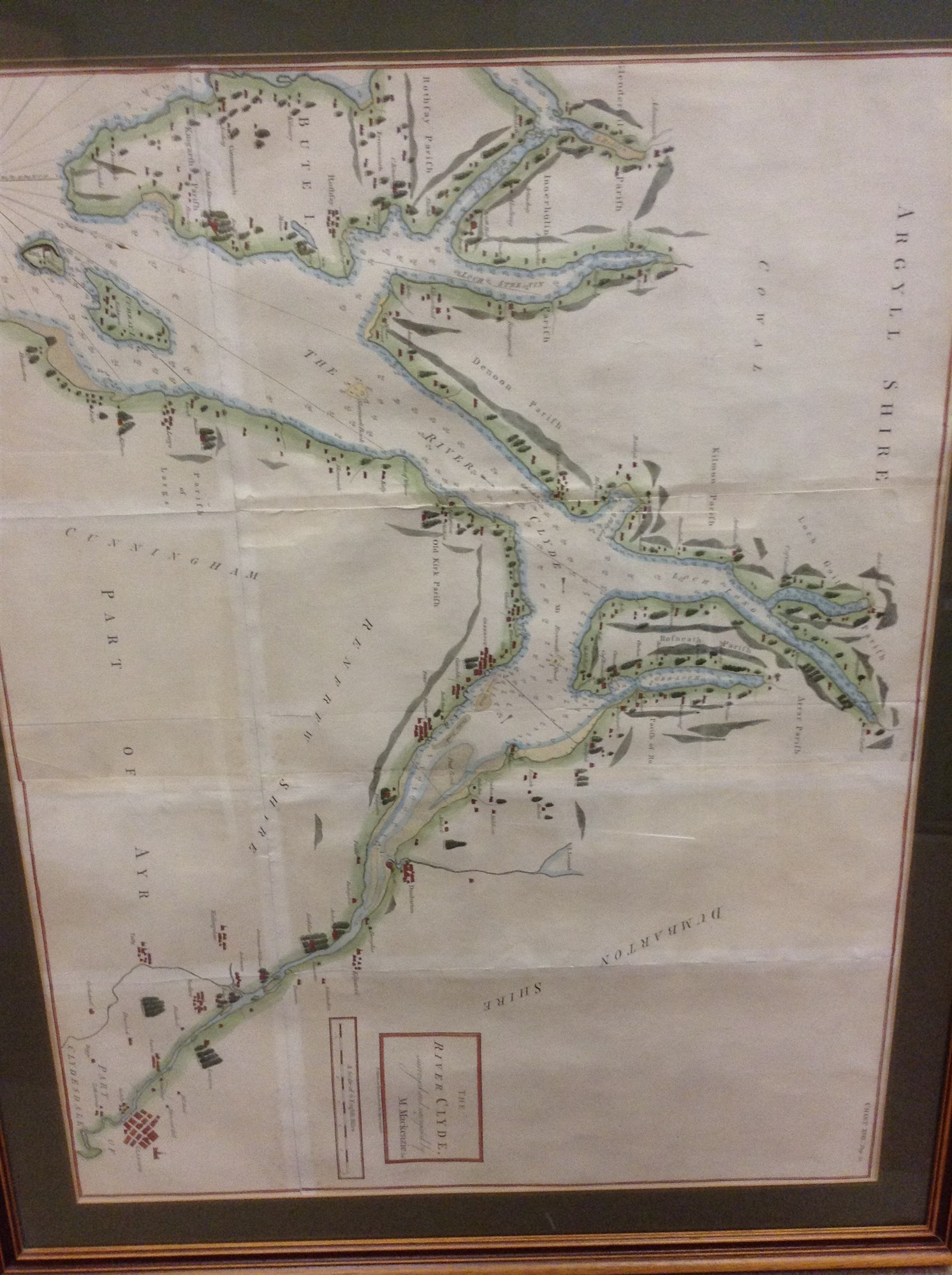Lot 1338 MAP OF THE RIVER CLYDE 'surveyed and
