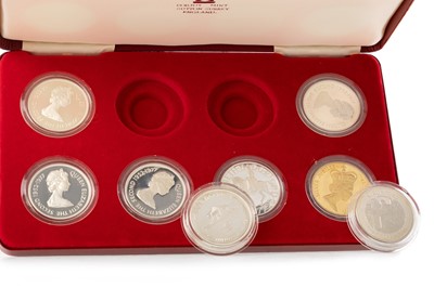 Lot 77 - ELIZABETH II, POBJOY MINT SILVER PROOF CROWN SET