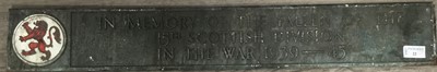 Lot 22 - CAST IRON PLAQUE