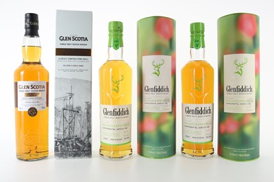 Lot 275 - 2 BOTTLES OF GLENFIDDICH ORCHARD EXPERIMENT #05 AND GLEN SCOTIA CAMPBELTOWN HARBOUR