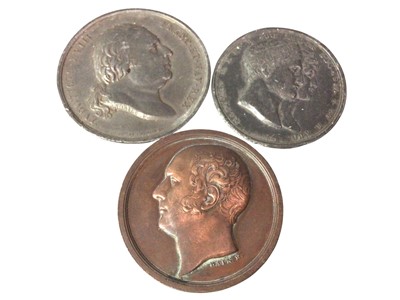 Lot 651 - BRONZE UNIFACE MEDALLION COMMEMORATING THE MARRIAGE OF NAPOLEON BONAPARTE