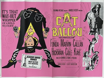 Lot 261 - CAT BALLOU (1965) RE-RELEASE POSTER
