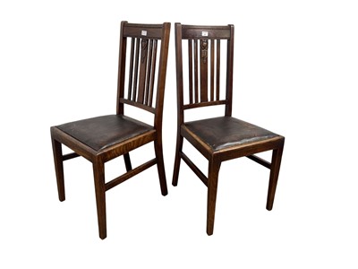 Lot 609 - SET OF FOUR MAHOGANY CHAIRS