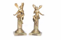 Lot 1360 - PAIR OF ART NOUVEA SCULPTURES BY CHARLES...
