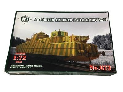 Lot 399 - COLLECTION OF MILITARY UM TECHNICS WWIII MODEL VEHICLE KITS