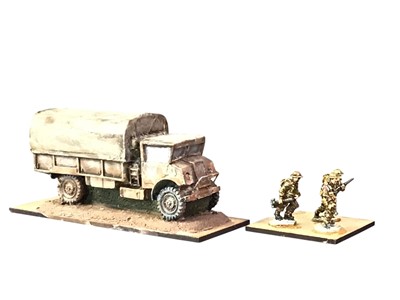 Lot 409 - COLLECTION OF PAINTED MINIATURE WWII TABLETOP WAR GAMES FIGURES