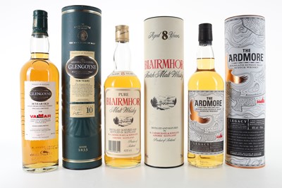 Lot 287 - GLENGOYNE 10 YEAR OLD, ARDMORE LEGACY AND BLAIRMHOR 8 YEAR OLD 75CL