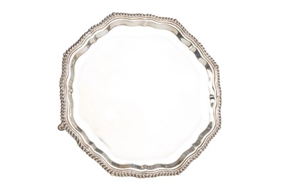 Lot 897 - EDWARD VII SILVER SALVER