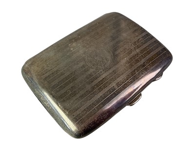 Lot 53 - TWO SILVER CIGARETTE CASES