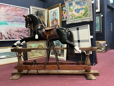 Lot 270 - VINTAGE ROCKING HORSE