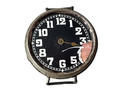 Lot 152 - SILVER TRENCH WATCH