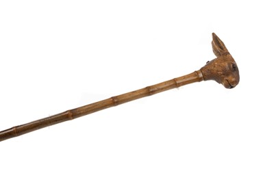 Lot 429 - AUTOMATON WALKING CANE