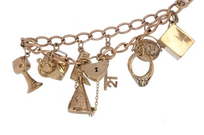 Lot 597 - CHARM BRACELET
