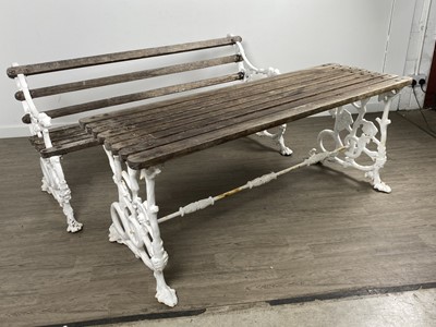 Lot 1245A - CAST IRON GARDEN BENCH BY COALBROOKDALE