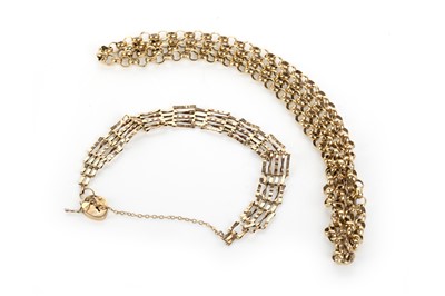 Lot 626 - BELCHER CHAIN AND A GATE BRACELET