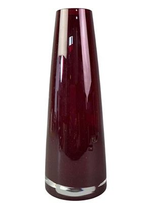 Lot 194 - DARTINGTON RUBY GLASS VASE