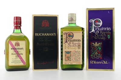 Lot 330 - BUCHANAN'S 12 YEAR OLD 75CL AND PINWINNIE ROYALE 12 YEAR OLD 75CL