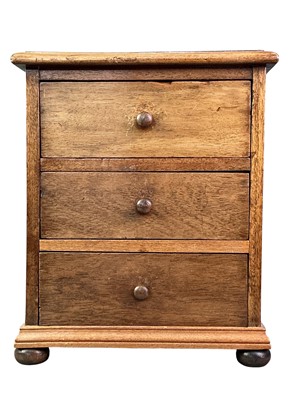 Lot 271 - MAHOGANY APPRENTICE CHEST