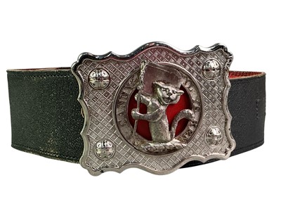 Lot 223 - GROUP OF HIGHLAND DRESS LEATHER BELTS