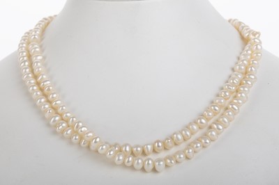Lot 787 - TWO CULTURED PEARL NECKLACES