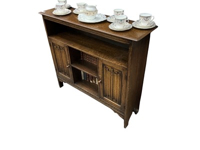 Lot 247 - OAK BOOKCASE