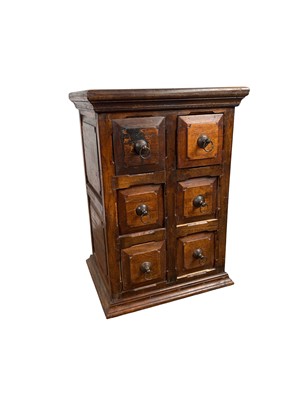 Lot 248 - TEAK CHEST OF SIX DRAWERS