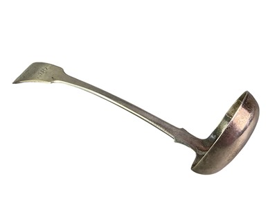 Lot 284 - WILLIAM IV SCOTTISH SILVER LADLE
