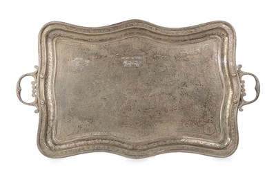Lot 1223 - MIDDLE EASTERN SILVER TRAY
