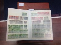 Lot 1411 - THREE STAMP ALBUMS CONTAINING VICTORIAN STAMPS...