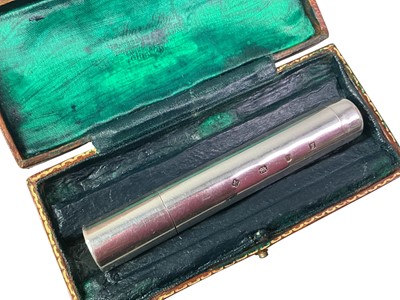 Lot 107 - ASPREY SILVER POCKET TORCH