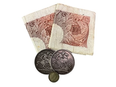 Lot 116 - TEN, TEN SHILLING NOTES