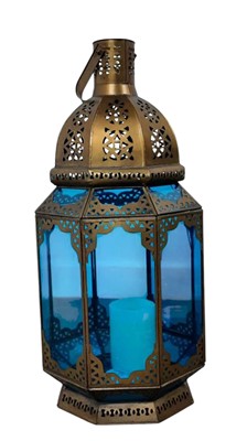 Lot 310 - LARGE EASTERN STYLE BRASS CANDLEHOLDER