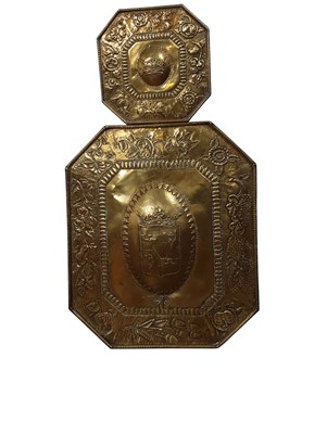 Lot 299 - BRASS MORTAR SHELL