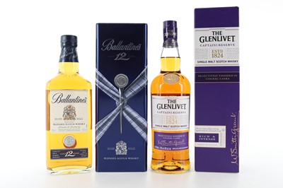 Lot 327 - GLENLIVET CAPTAIN'S RESERVE AND BALLANTINE'S 12 YEAR OLD