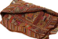 Lot 1425 - KASHMIRI TAPESTRY WOVEN PORTIERE decorated...