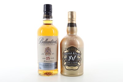Lot 337 - CHIVAS REGAL 15 YEAR OLD AND BALLANTINE'S 15 YEAR OLD