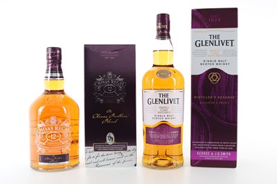 Lot 375 - GLENLIVET DISTILLER'S RESERVE 1L AND CHIVAS REGAL 12 YEAR OLD THE BROTHERS BLEND 1L