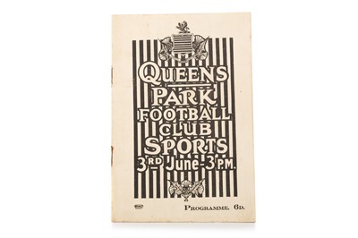 Lot 1700 - QUEENS PARK FOOTBALL CLUB SPORTS PROGRAMME
