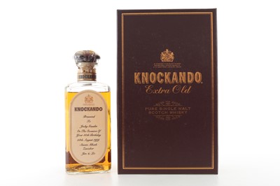 Lot 391 - KNOCKANDO EXTRA OLD RESERVE PERSONALISED LABEL 75CL