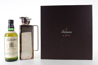 Lot 398 - BALLANTINE'S 17 YEAR OLD 75CL PRESENTATION SET WITH FLORENTINE CARAFE