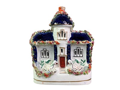 Lot 392 - TWO PAIRS OF STAFFORDSHIRE FLATBACKS