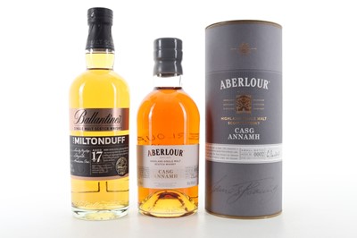 Lot 412 - ABERLOUR CASG ANNAMH BATCH #2 AND MILTONDUFF 17 YEAR OLD