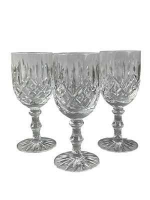 Lot 417 - SET OF SIX EDINBURGH CRYSTAL WINE GLASSES
