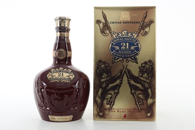 Lot 426 - CHIVAS ROYAL SALUTE 21 YEAR OLD RUBY DECANTER