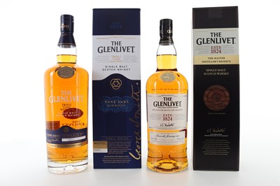 Lot 433 - GLENLIVET MASTER DISTILLER'S RESERVE 1L AND GLENLIVET RARE CASK 1L
