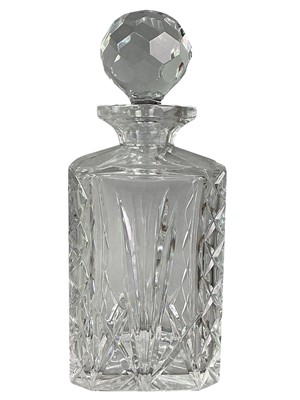 Lot 501 - THREE CRYSTAL DECANTERS