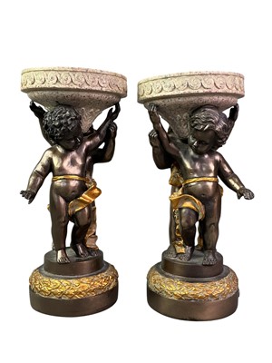 Lot 450 - PAIR OF CANDLESTICKS